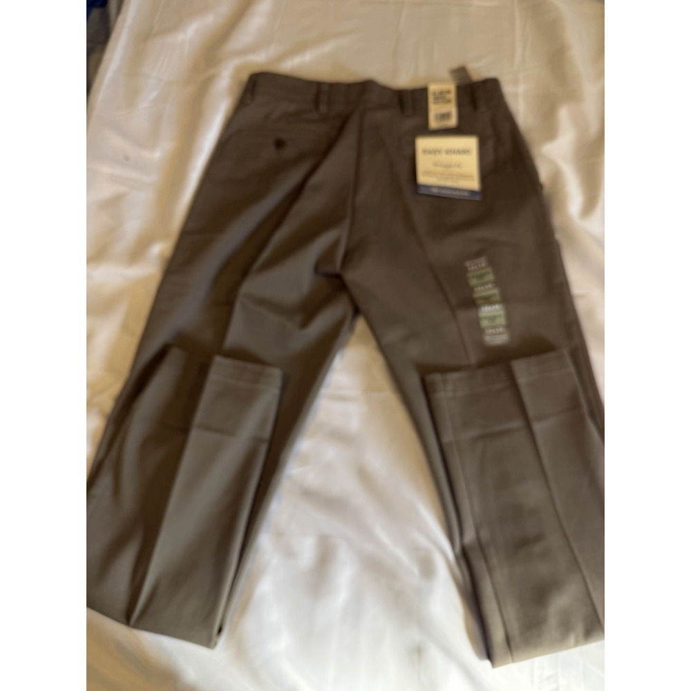 Dockers Easy Khaki Pants Mens 32x34 Gray Straight Fit Stretch No Wrinkles NWT - Picture 8 of 11